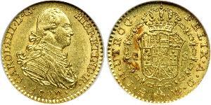 1 Escudo Empire espagnol (1700 - 1808) Or Charles IV d