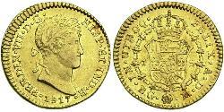 1 Escudo Guatemala Or Ferdinand VII d