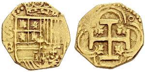 1 Escudo Habsburg Empire (1526-1804) / Spanien Or Philippe II d