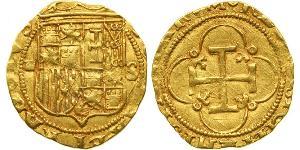 1 Escudo Habsburg Spain (1506 - 1700) Or Charles V du Saint-Empire  (1500-1558)
