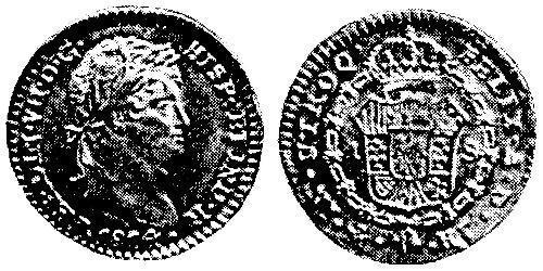 1 Escudo Nouvelle-Espagne (1519 - 1821) Or Ferdinand VII d