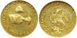 1 Escudo Second Federal Republic of Mexico (1846 - 1863) Or 