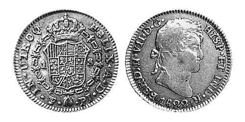 1 Escudo Bolivia / Vicereame del Río de la Plata (1776 - 1814) Oro Ferdinando VII di Spagna (1784-1833)