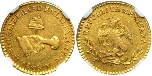 1 Escudo Centralist Republic of Mexico (1835 - 1846) Oro 