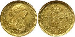 1 Escudo Cile Oro Carlo III di Spagna (1716 -1788)