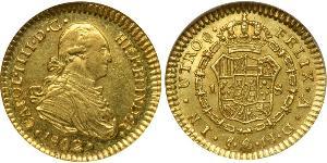1 Escudo Cile Oro Carlo IV di Spagna (1748-1819)