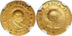 1 Escudo Costa Rica (1821 - ) Oro 