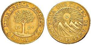 1 Escudo Costa Rica (1821 - ) Oro 