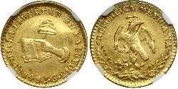 1 Escudo Estados Unidos Mexicanos (1846 - 1863) Oro 