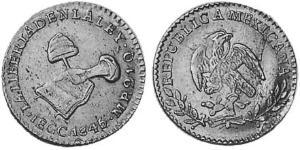 1 Escudo Estados Unidos Mexicanos (1846 - 1863) Oro 