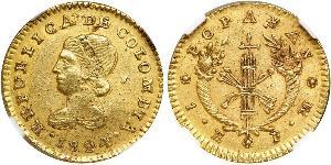 1 Escudo Grande Colombia (1819 - 1831) Oro 