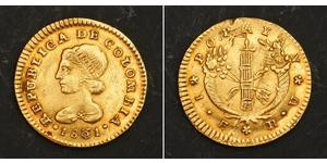 1 Escudo Grande Colombia (1819 - 1831) Oro 