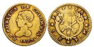 1 Escudo Grande Colombia (1819 - 1831) Oro 