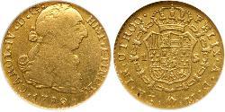 1 Escudo Guatemala Oro Carlos IV de España (1748-1819)