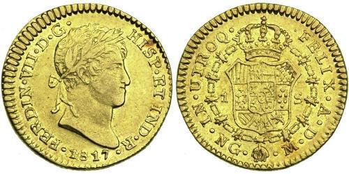 1 Escudo Guatemala Oro Ferdinando VII di Spagna (1784-1833)