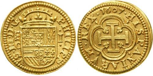1 Escudo Habsburg Spain (1506 - 1700) Oro Felipe III de España (1578-1621)