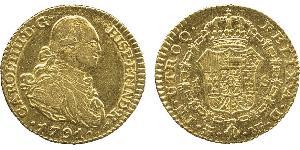 1 Escudo Impero spagnolo (1700 - 1808) Oro Carlo IV di Spagna (1748-1819)