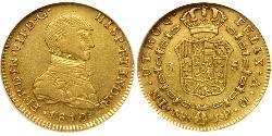 1 Escudo Perù Oro Ferdinando VII di Spagna (1784-1833)