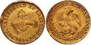 1 Escudo Second Federal Republic of Mexico (1846 - 1863) Oro 