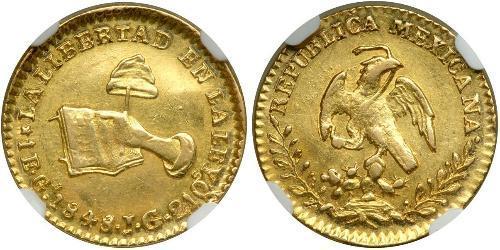 1 Escudo Second Federal Republic of Mexico (1846 - 1863) Oro 