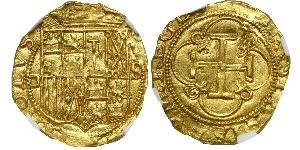 1 Escudo Spagna degli Asburgo (1506 - 1700) Oro 