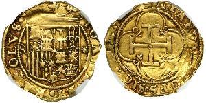 1 Escudo Spagna degli Asburgo (1506 - 1700) Oro 