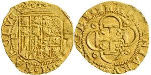 1 Escudo Spagna degli Asburgo (1506 - 1700) Oro 