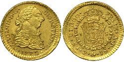 1 Escudo Vicereame della Nuova Granada (1717 - 1819) Oro Carlo III di Spagna (1716 -1788)