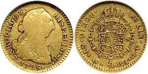 1 Escudo Virreinato de Nueva España (1519 - 1821) Oro Carlos III de España (1716 -1788)