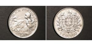 1 Escudo Erste Portugiesische Republik (1910 - 1926) Silber 