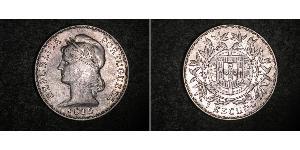 1 Escudo First Portuguese Republic (1910 - 1926) Silver 