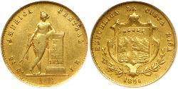 1 Escudo Costa Rica (1821 - ) 金 