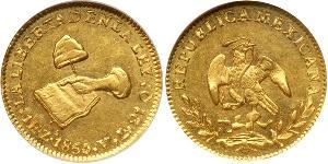 1 Escudo Second Federal Republic of Mexico (1846 - 1863) 金 