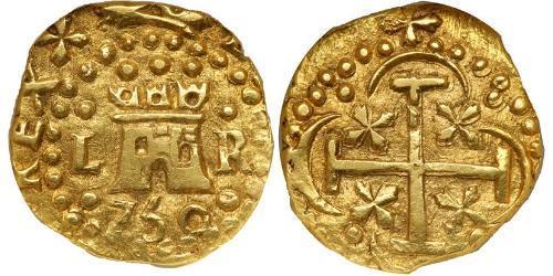 1 Escudo 秘鲁 金 费尔南多六世 (1713-1759)