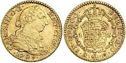 1 Escudo 西班牙 金 卡洛斯三世 (西班牙) (1716 -1788)