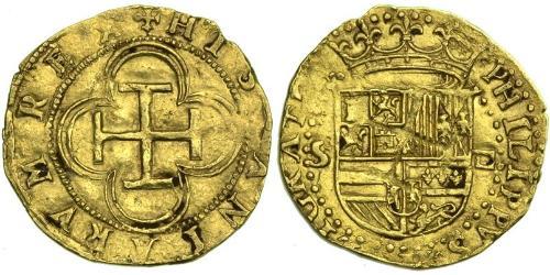 1 Escudo 西班牙 / 哈布斯堡君主國 金 腓力二世 (西班牙) (1527 - 1598)
