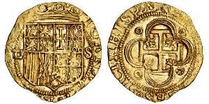 1 Escudo 西班牙哈布斯堡王朝 (1516 - 1700) 金 