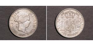 1 Escudo 西班牙 銀 Isabella II of Spain (1830- 1904)