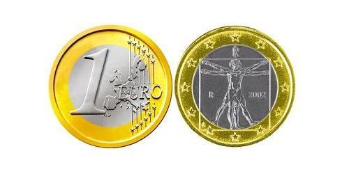 1 Euro Italia Bimetal 