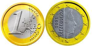 1 Euro Lussemburgo Bimetal 