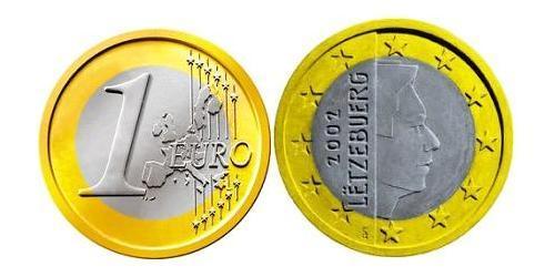 1 Euro Lussemburgo Bimetal 