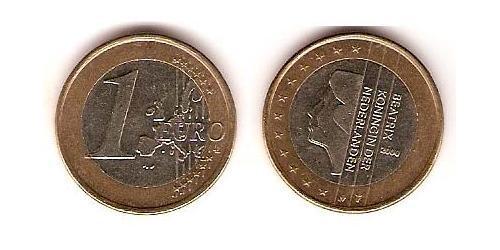 1 Euro Regno dei Paesi Bassi (1815 - ) Bimetal 