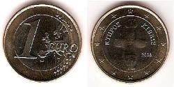 1 Euro Republic of Cyprus (1960 - ) Bimetal 