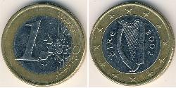 1 Euro 爱尔兰共和国 Bimetal 