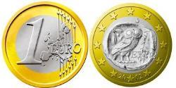 1 Euro Hellenische Republik (1974 - ) Bimetall 