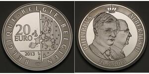1 Euro Bélgica Plata 