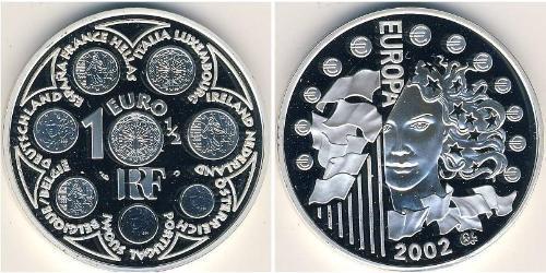 1 Euro Quinta República Francesa (1958 - ) Plata 