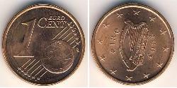 1 Eurocent Irlanda (1922 - ) Cobre/Acero 