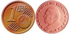 1 Eurocent Vatican (1926-) Cobre/Acero John Paul II (1920 - 2005)