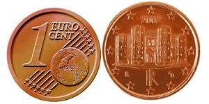 1 Eurocent Italien Kupfer/Stahl 